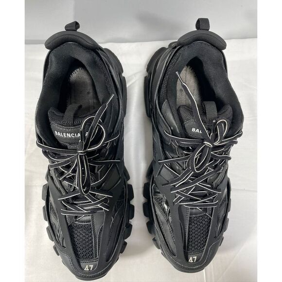 Balenciaga Track Lace-Up Sneakers in Black Polyurethane - Picture 10 of 10